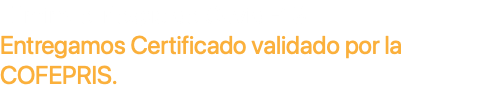 Elimina el riesgo de Covid -19 Entregamos Certificado validado por la COFEPRIS.